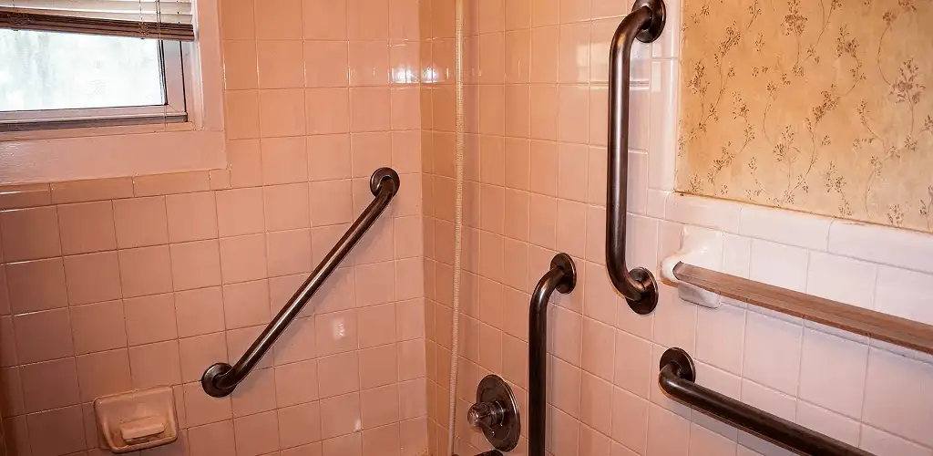 Shower grab bar installation for bathroom safety and accessibility in Providence, RI