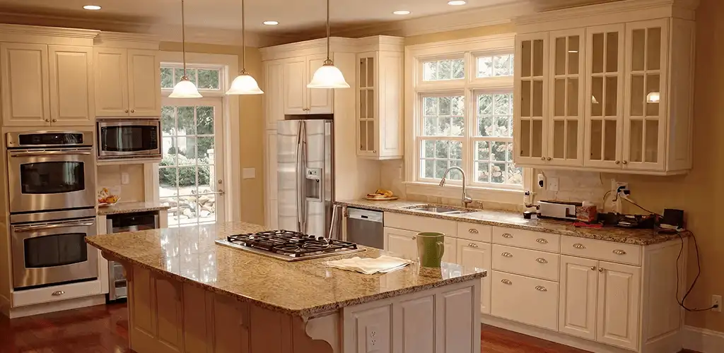 Custom cabinet door installation and kitchen upgrade in Providence, RI
