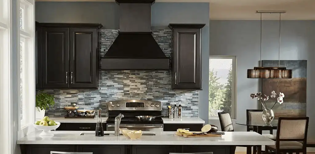 Kitchen cabinet painting and refinishing in a modern kitchen in Providence, RI