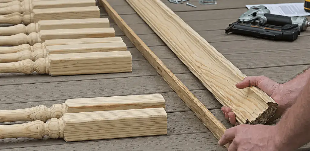 Handrail installation materials and wood components for stair rail work in Providence, RI
